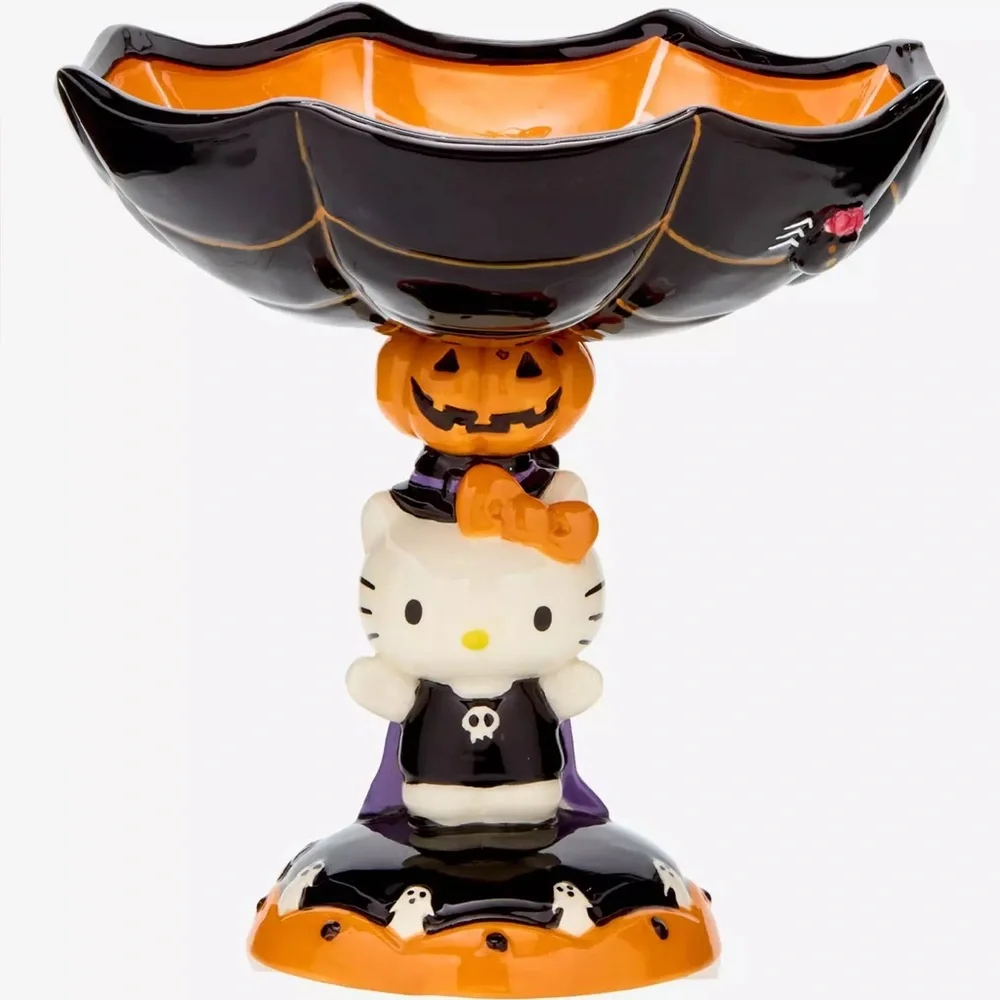 SANRIO x HELLO KITTY Spiderweb Halloween Candy Dish - Picture 1 of 8